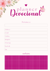 Cópia de Planner Devocional Evangélico